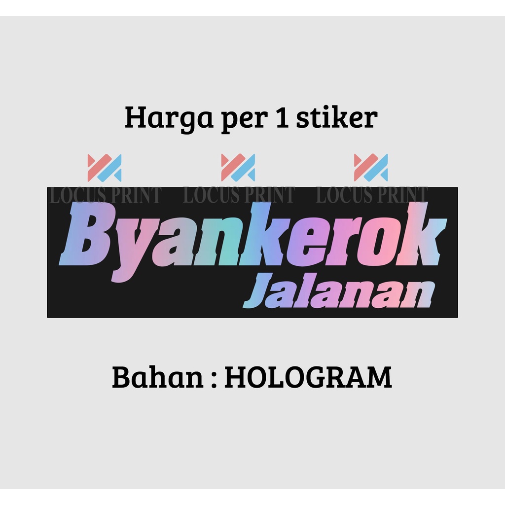 CUTTING STICKER STIKER BYANKEROK JALANAN / RX-KING / BAHAN PREMIUM / 2 TAK-3
