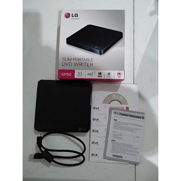 DVD Writer Slim Portable LG GP-50 (Bekas)