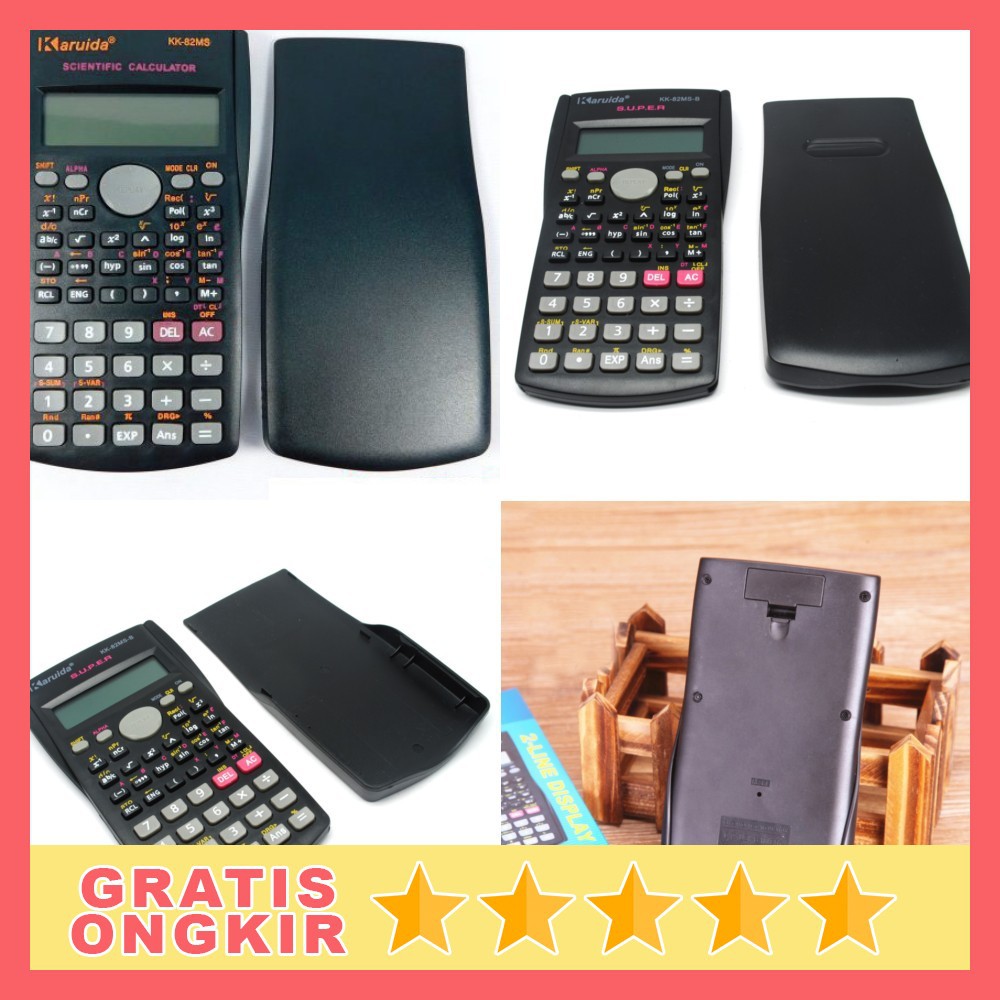 

Karuida Kalkulator Elektronik Scientific Calculator - KK-82MS-B - Black