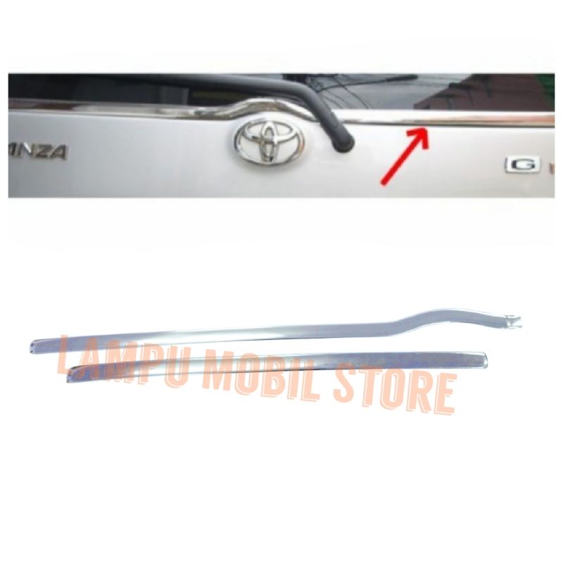 Lis Chrome List Kaca Bagasi Toyota Avanza Daihatsu Xenia 2003-2011