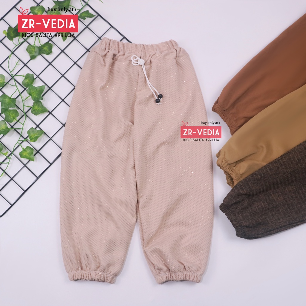 (UNIVERSAL) Jogger Molly uk 5-12 Tahun / Celana Panjang Anak Laki Laki Perempuan Jogger Polos Import ZR Vedia