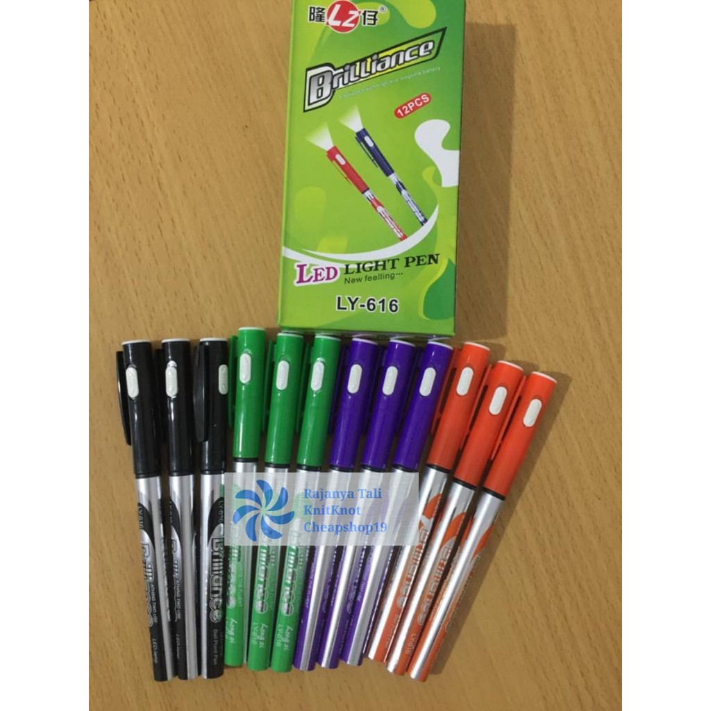 

Pulpen / Pena Senter 12pcs Lampu Promosi LED Light Pen Brilliance