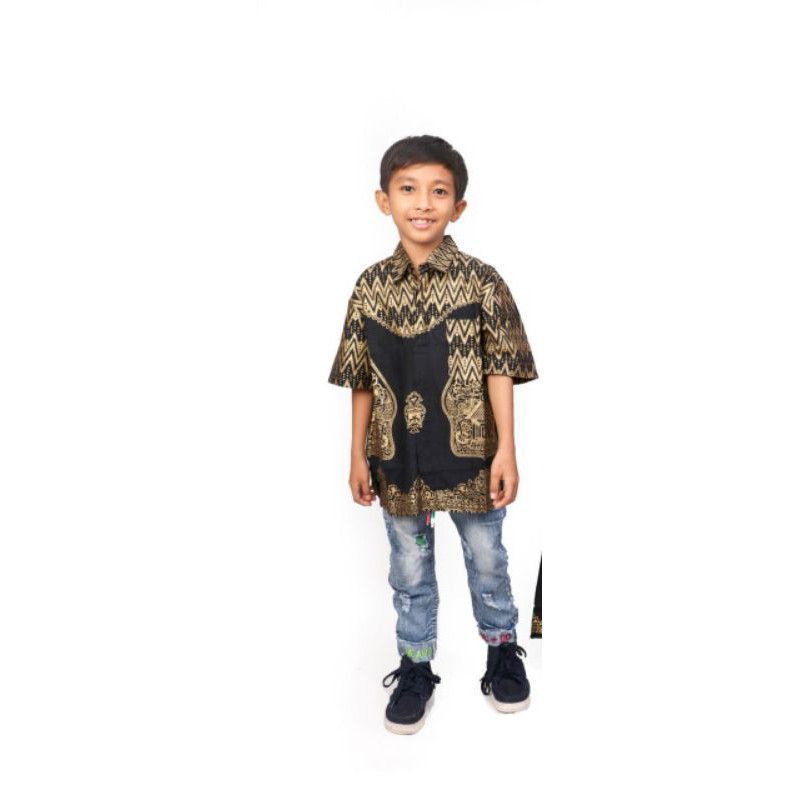 baju couple family keluarga ayah ibu anak perempuan kaos ukuran M L XL jumbo bigsize MOTIF WAYANG PRADA-HEM ANAK