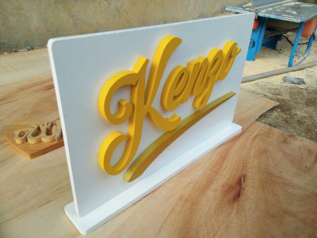 READY Wooden name / huruf kayu / tulisan kayu