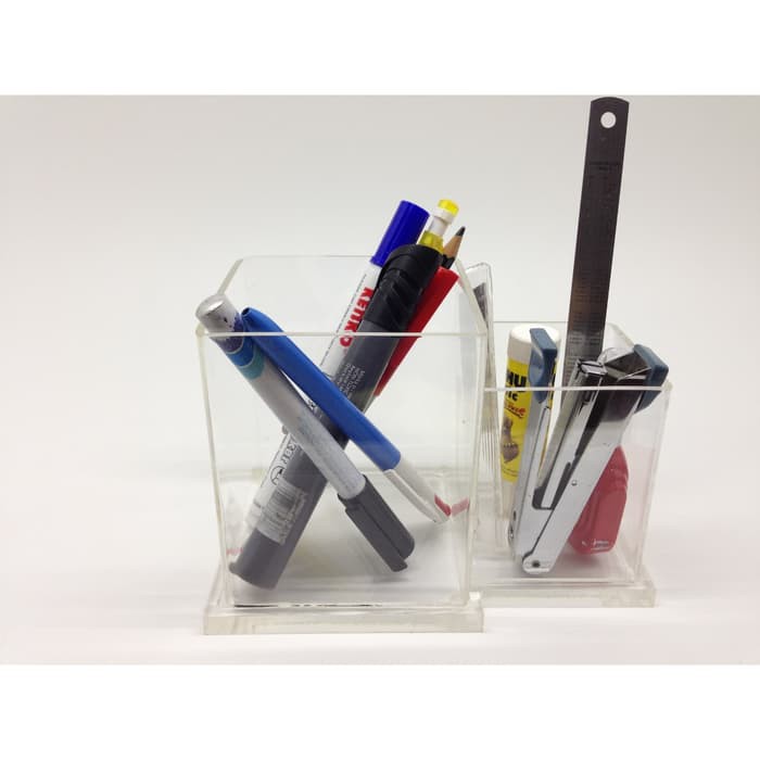 

Kotak Acrylic tempat display pulpen & pensil