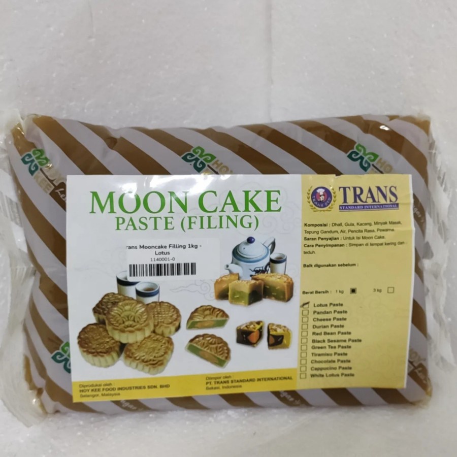 

Trans Mooncake Filling Isian Mooncake / Kue Bulan - White Lotus 1kg