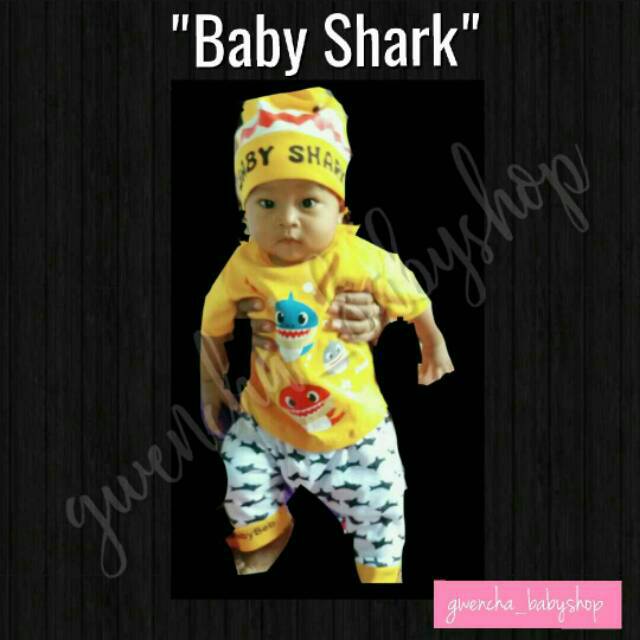 4PCS @34K SETELAN ANAK SHARK