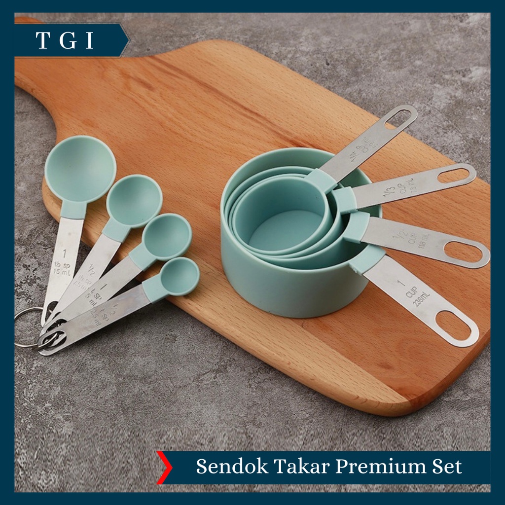 TGI - SET SENDOK TAKAR UKUR BUMBU DAPUR CUP MEASURING SPOON | SENDOK TAKAR BUMBU / OBAT SET