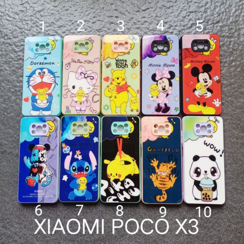 Case gambar Xiaomi Pocophone X3 . Poco X3 motif cewek soft softcase softshell silikon cover casing kesing housing