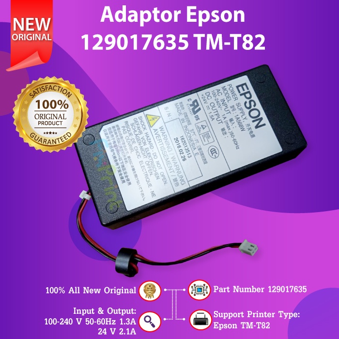 Adaptor Power Supply Epson TM-T82 Thermal TMT82 Model 511 Original New