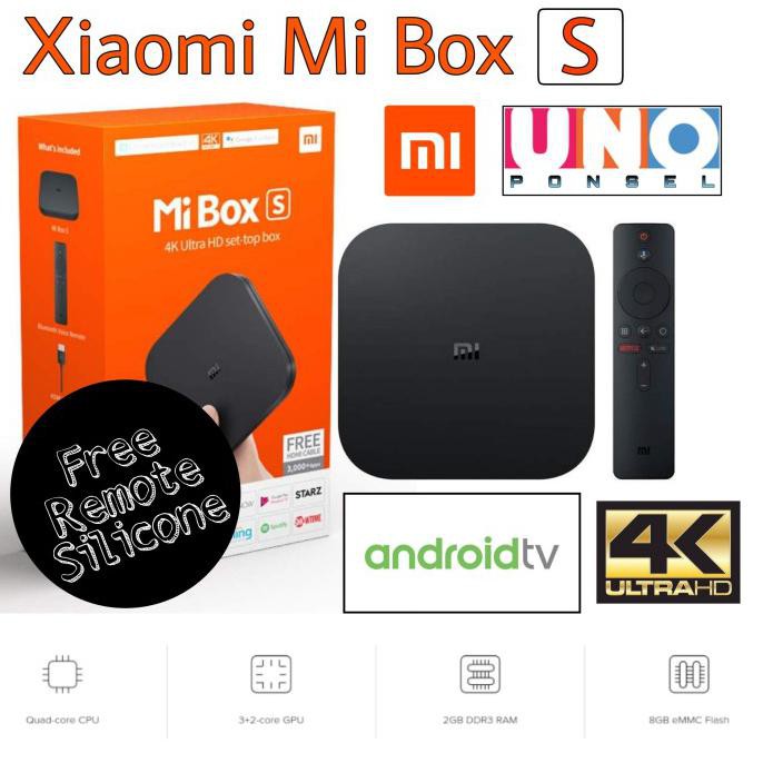 Ready&Siapkirim Xiaomi Mi Box S - Mibox Android Tv 4K Ultra Hd Set-Top Box
