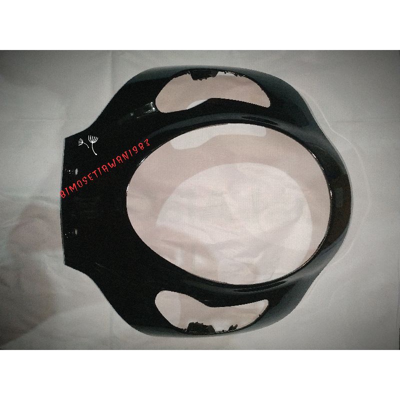 COVER BODI BODY TAMENG LAMPU DEPAN SCOOPY ALL NEW PRESTIGE 2020 2021 ORIGINAL K2F HITAM