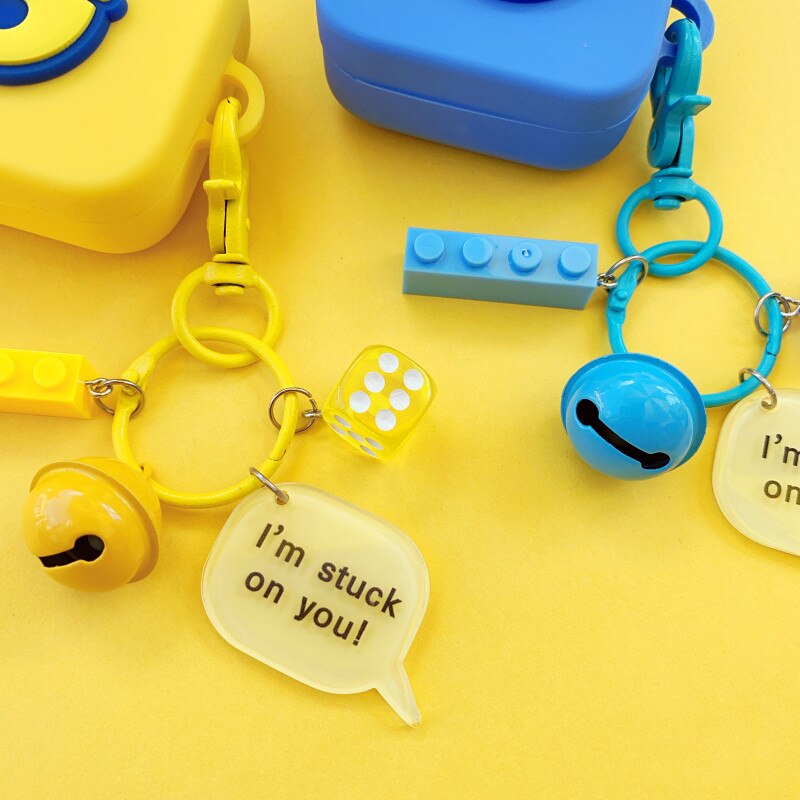 Casing Soft Case Silikon Dengan Gantungan Kunci + Lonceng Untuk Xiaomi Mi True Wireless Earphone 2 Basic /Air2 Se