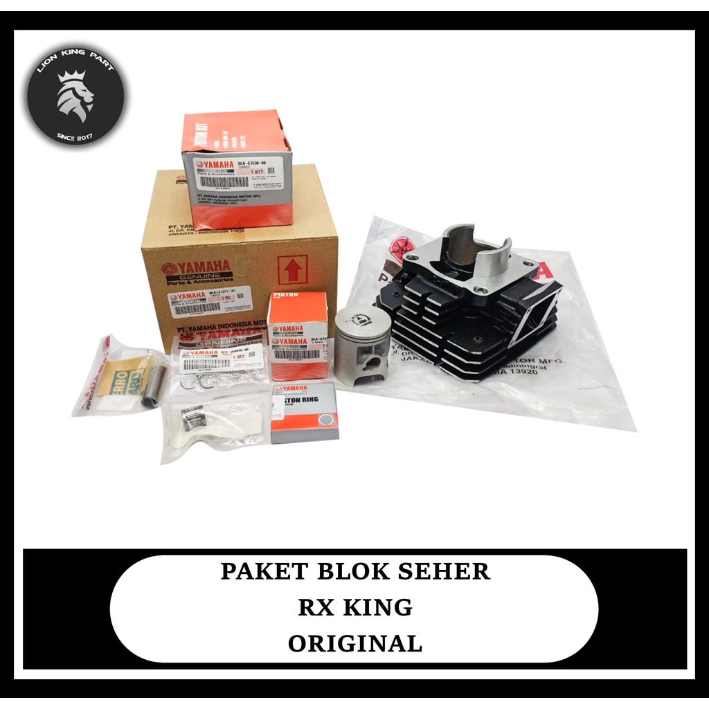 PAKET BLOK SEHER PISTON RX KING RXKING YP2 ORIGINAL YAMAHA