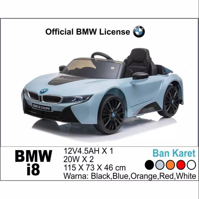 Mobil aki anak Unikid BMW i8 UK 786 lisenced