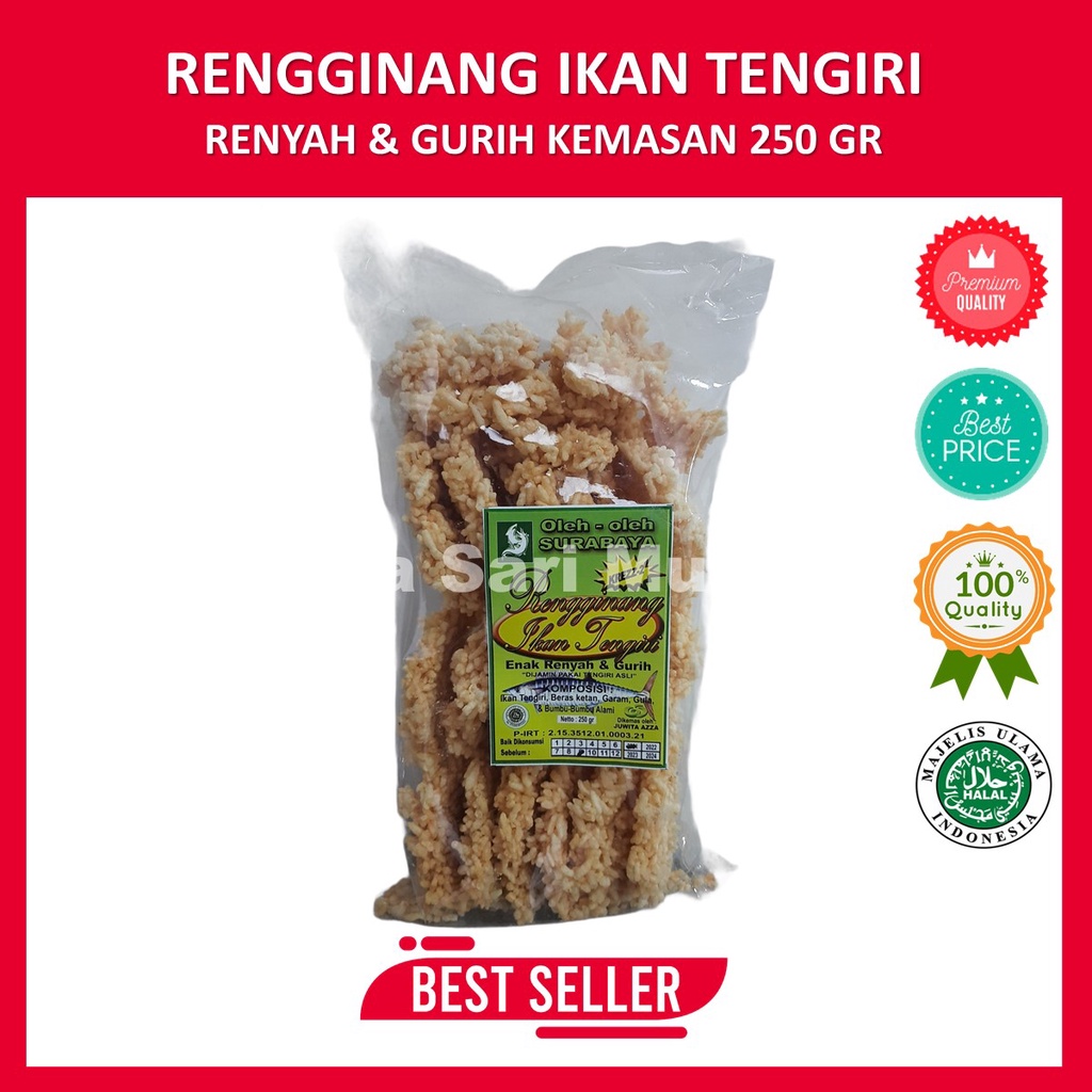 

Rengginang Ikan Tengiri 250 gr Super Renyah