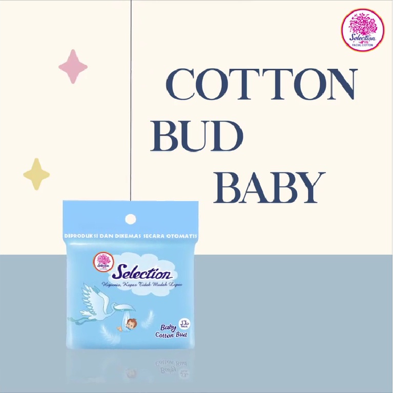 ★ BB ★ Selection Cotton Bud Baby 100 Sticks - Kapas Korek Kuping - Cottonbud