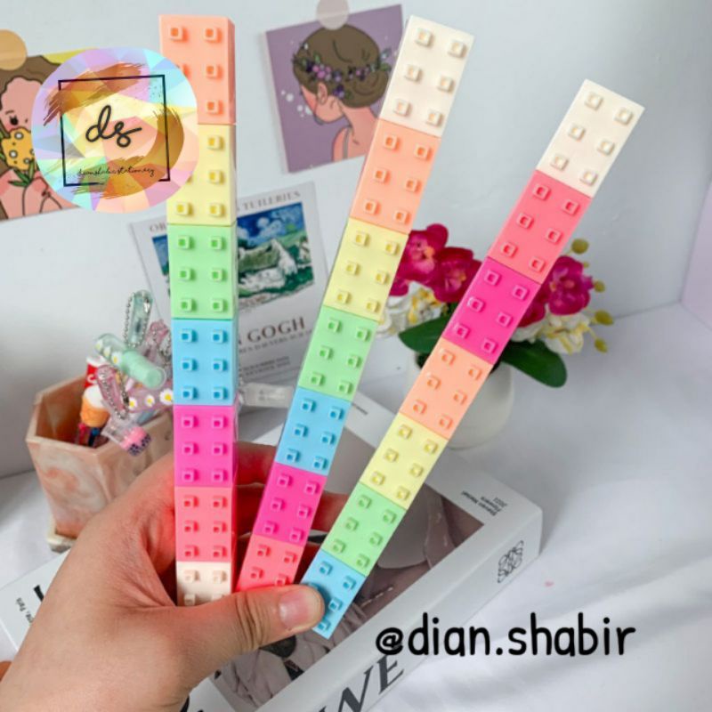 highlighter Lego warna warni stabilo lucu murah stabilo unik murah stabilo unik bagus stabilo lucu u