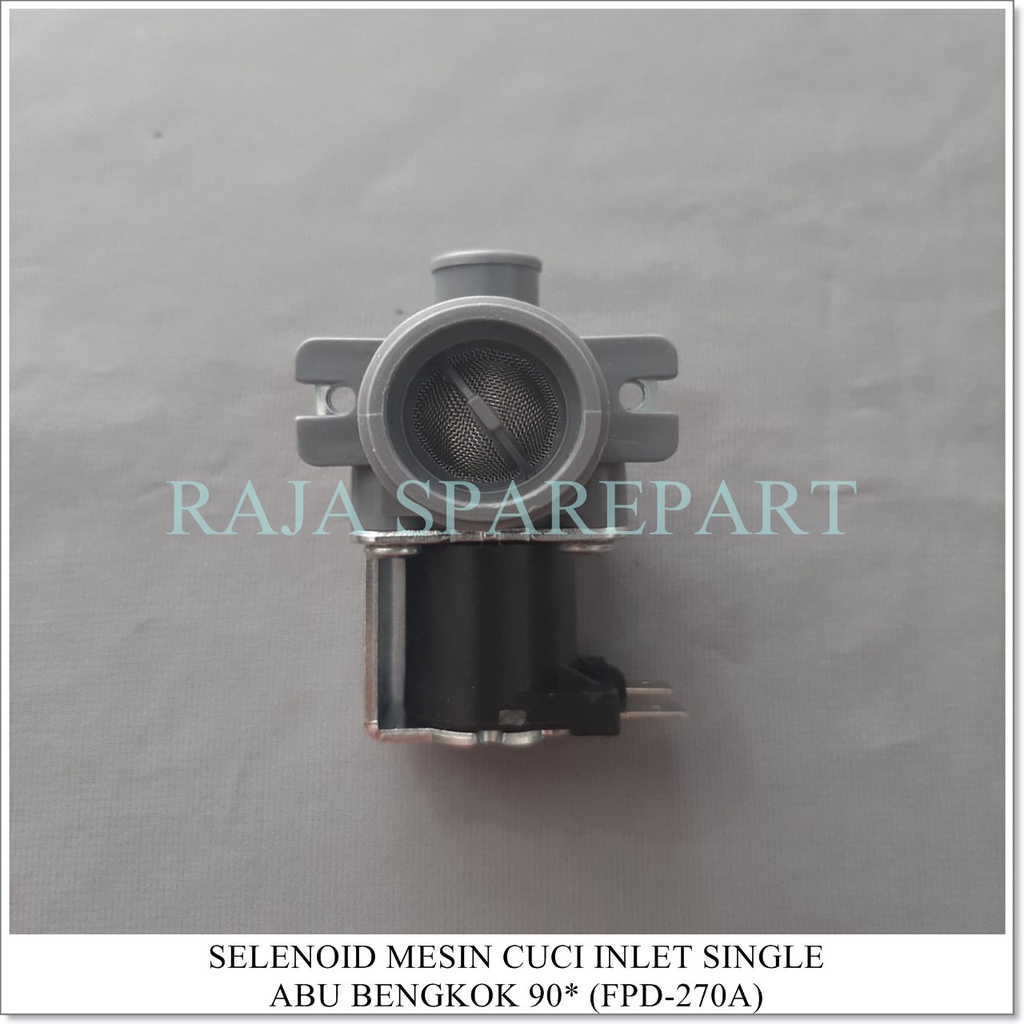 Selenoid / Water Inlet Mesin Cuci INLET SINGLE BENGKOK 90° (Merk ONECOOL)