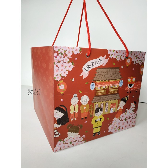 

(TERLARIS) Paperbag Dus 22 Imlek Paper bag Imlek Tas Dus Imlek Goodie bag Imlek C