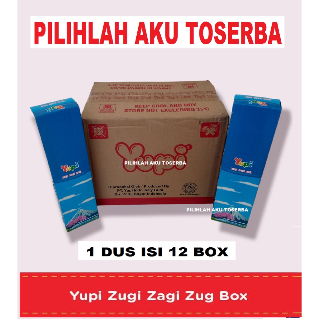 YUPI ZUGI ZAGI ZUG BOX - ( HARGA 1 DUS ISI 20 BOX )