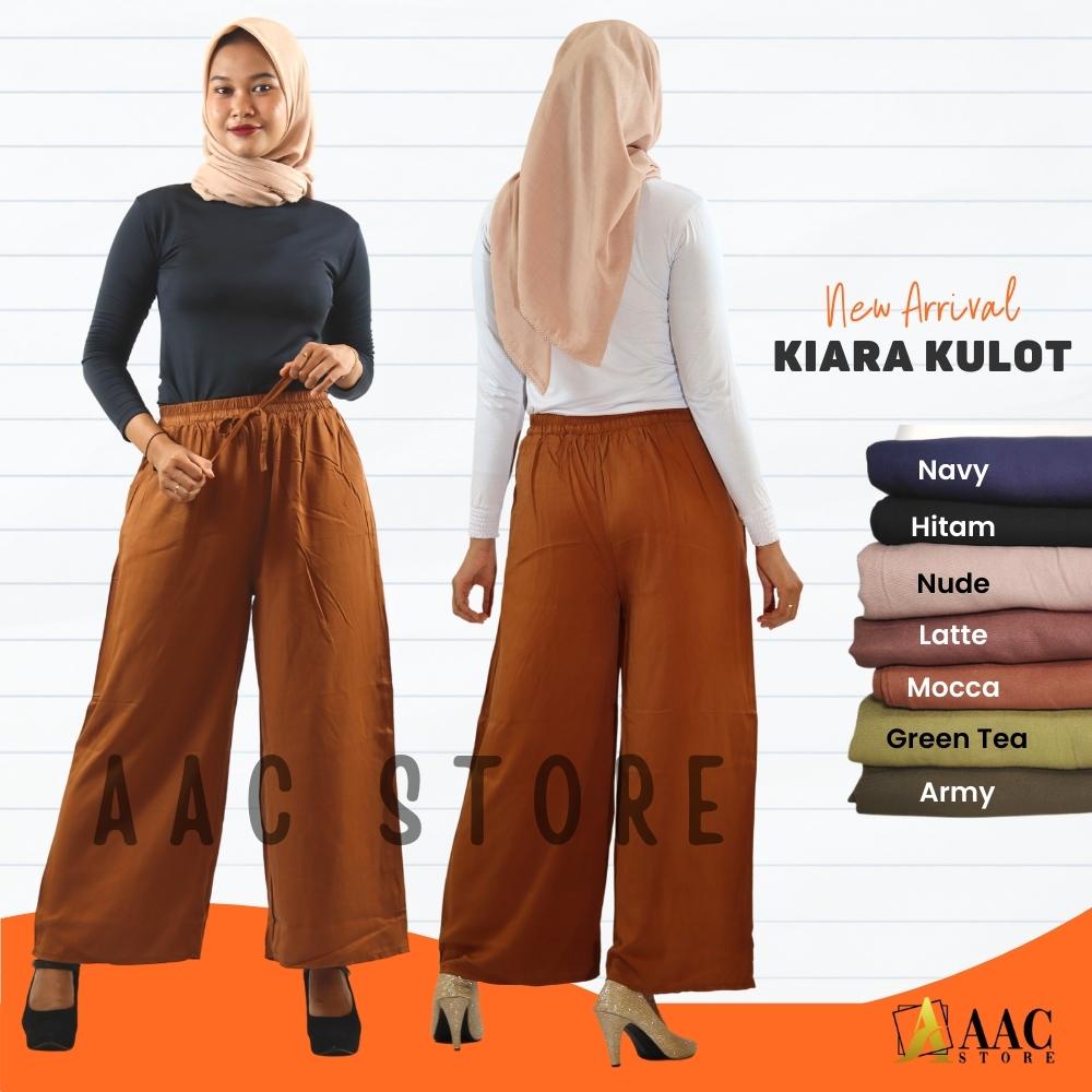 Kulot Wanita Panjang Kiara Kulot, Kulot Rayon Uniqlo