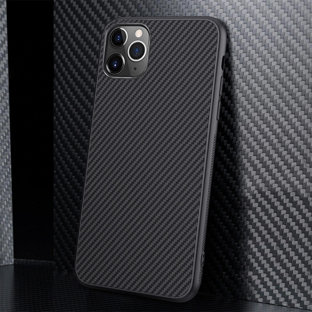 Soft Case Reno 3 Pro 6.4 inch Black TPU Slim FIBER Carbon Oppo Reno 3 Pro