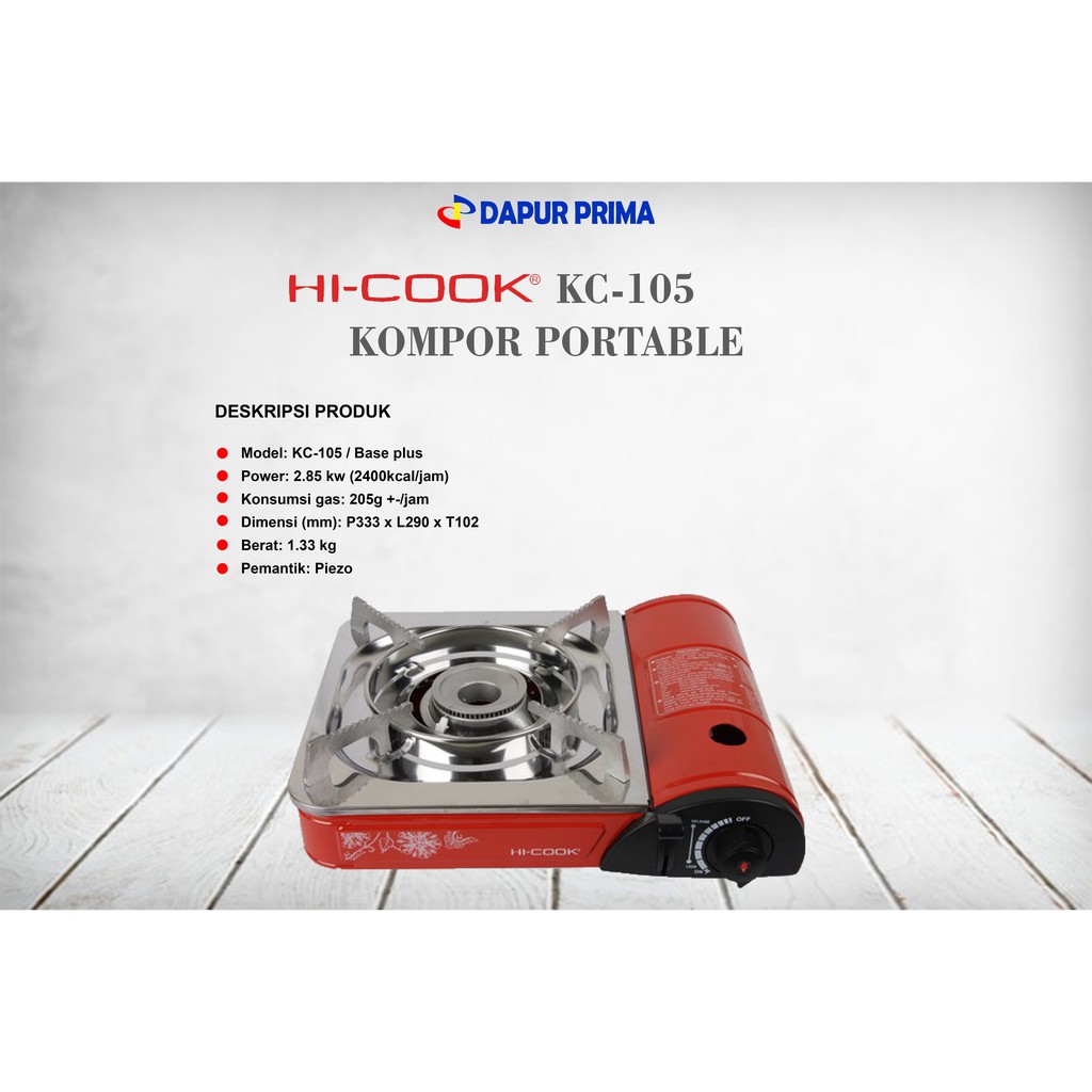 HI-COOK KOMPOR PORTABLE KC-105