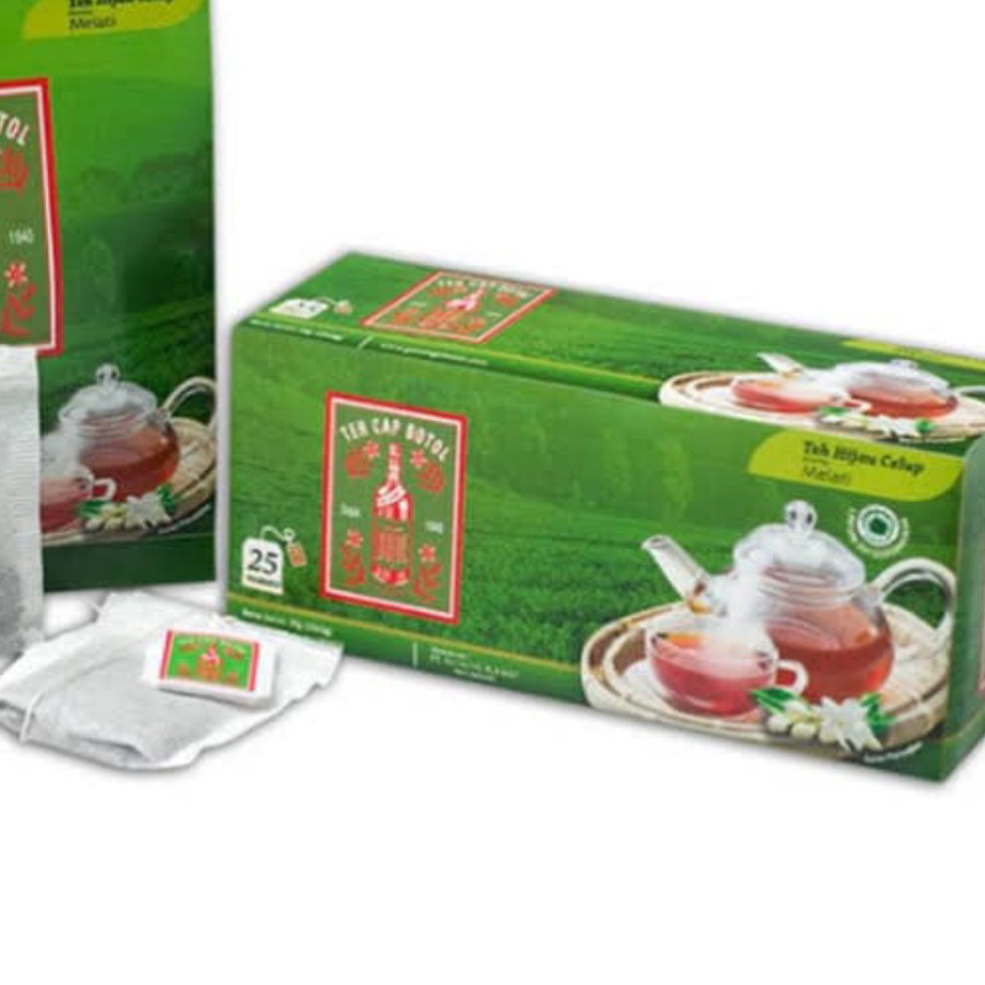 

Teh Cap Botol - Teh Hijau Celup Aroma 25 Melati