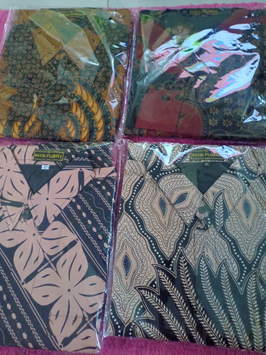 Batik Solo Kapal Kandas Sogan Kemeja Pria Slimfit Katun Halus Sragenan Full Furing
