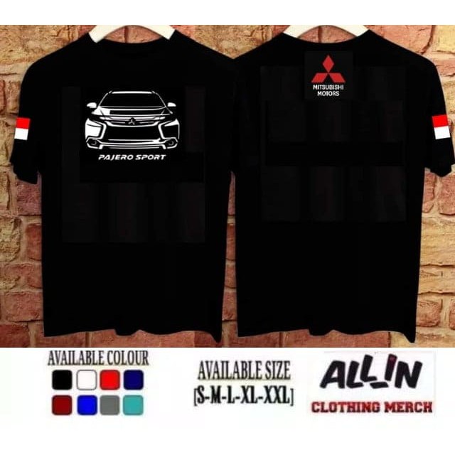 KAOS OTOMOTIF KEREN PAJERO SPORT MITSUBISHI MOTORS (BAHAN KATUN)