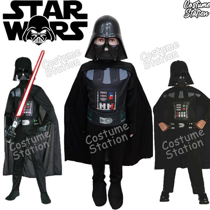 Kostum Star Wars Darth Vader / Costume Vader Star Wars anak laki
