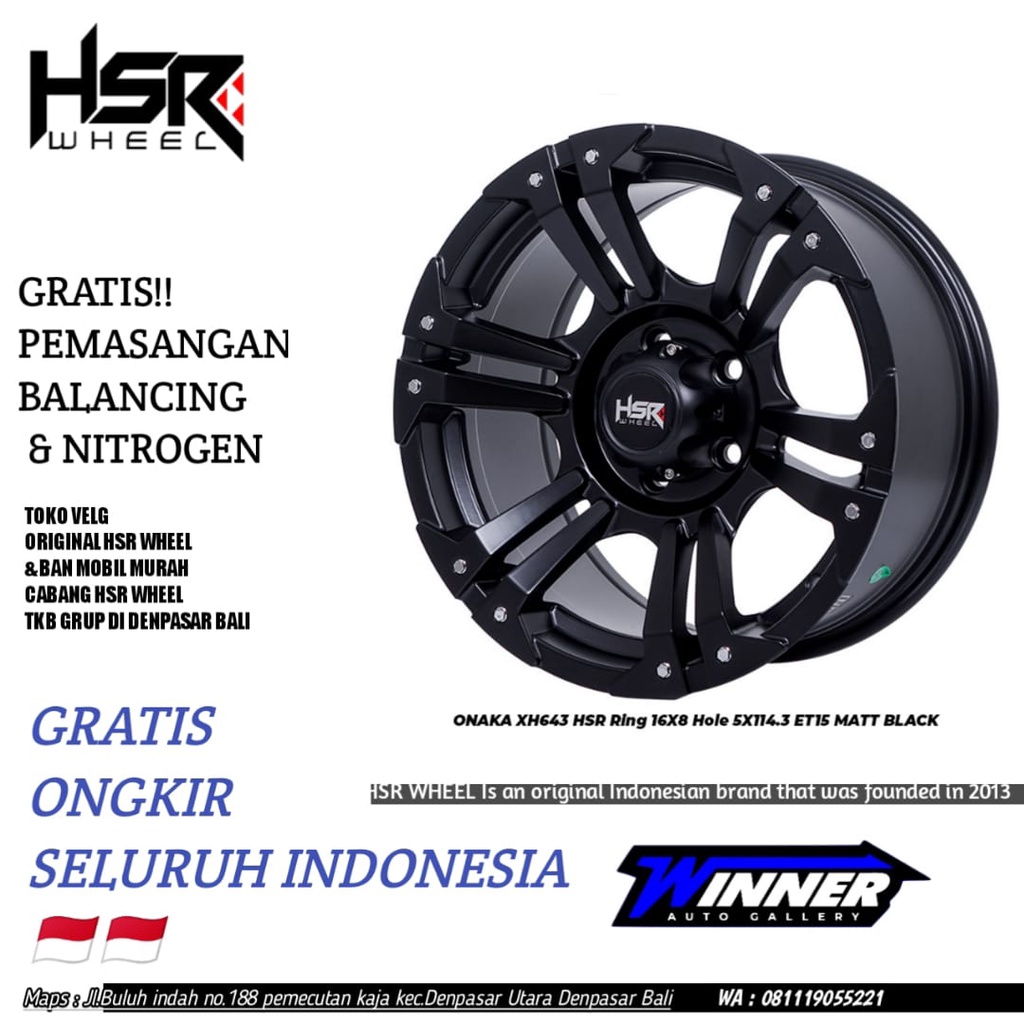 Velg Semi Offroad Ring 16 Lubang PCD 5x114,3 Velg Rush Juke Xover