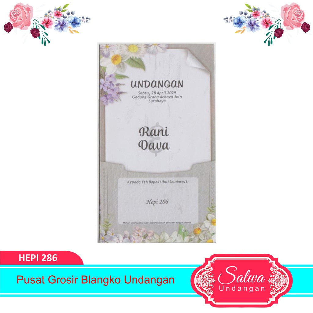 Blangko Undangan Hepi 286 Harga Murah