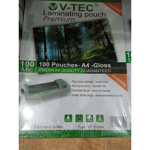 

V-TEC Pouctec Laminatingh Premium A4 100 mic