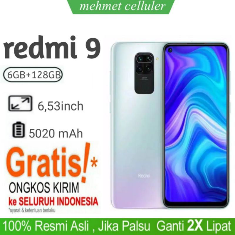 REDMI NOTE 9 RAM (4GB+64GB)+(6GB+128GB) GARANSI RESMI