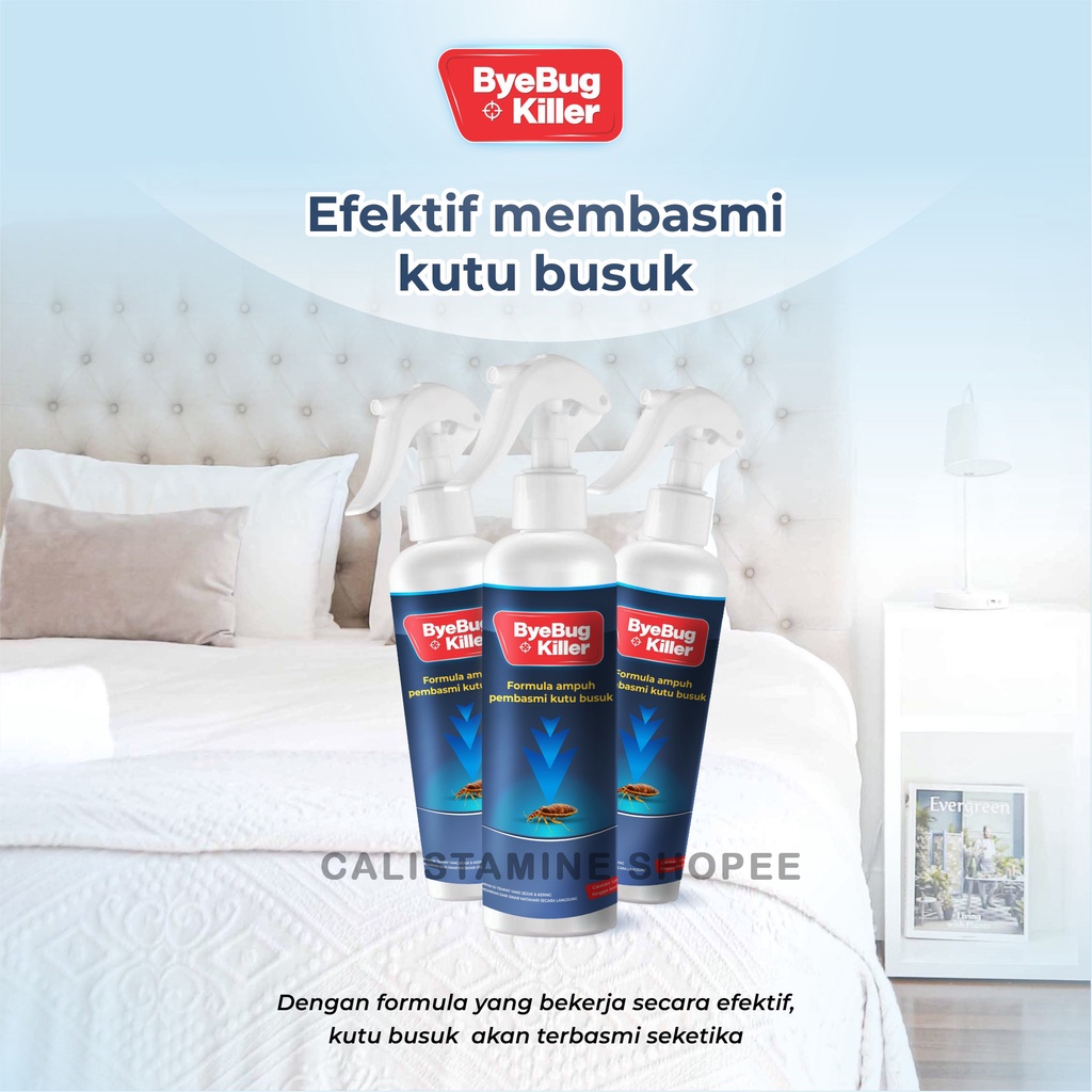 ByeBugKiller Obat Pembasmi Kutu Busuk, Kutu Kasur, Kutu Sofa Bahan Alami Siap Pakai Original