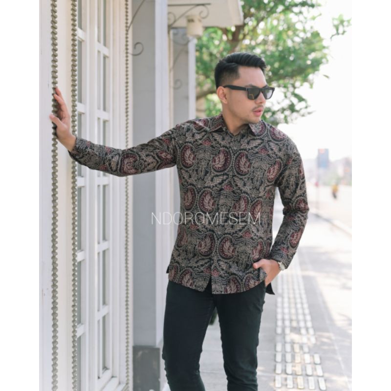 BATIK NDOROMESEM PRABUABADI KATUN HALUS BATURADEN FULL FURING LENGAN PANJANG