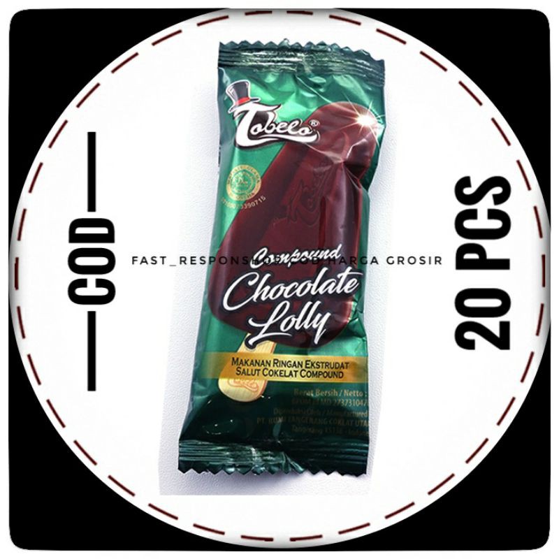 

Tobelo chocolate lolly 20pcs rasa coklat dan mangga Harga Grosir