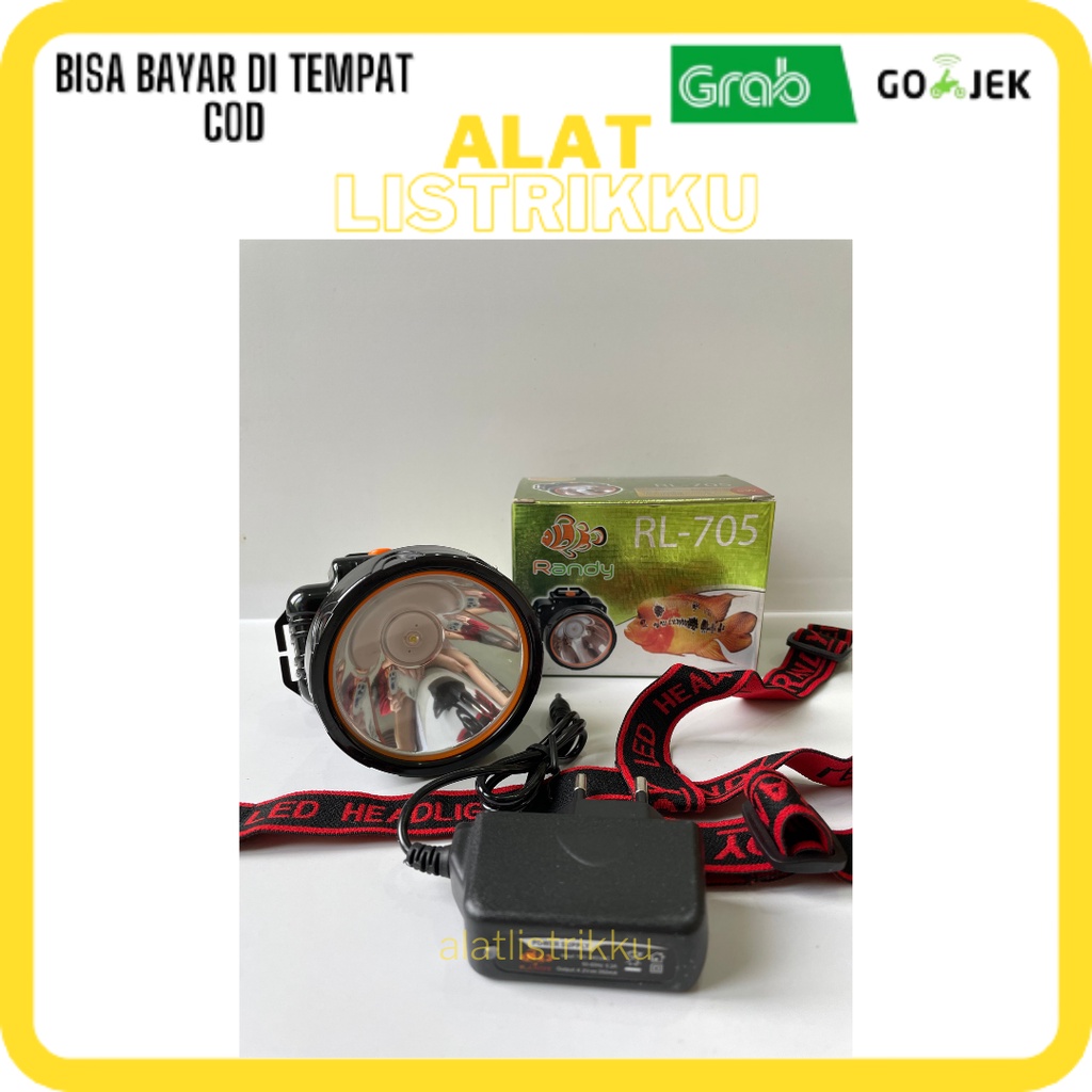 Senter Kepala Lampu Cari Katak Sawah Dony Randy 705 Sentolop Ikat Kepala