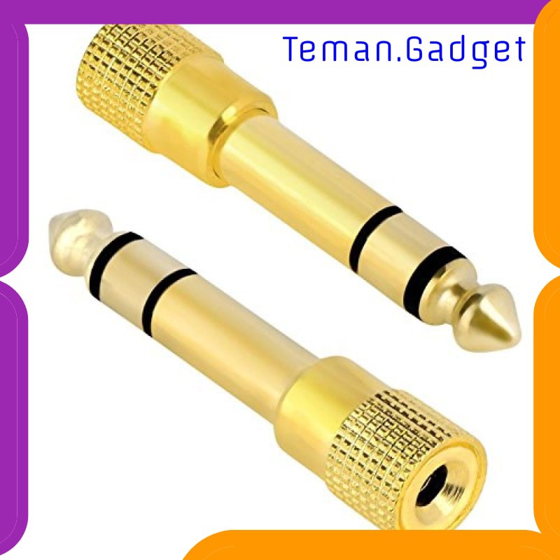 TG-AI186 HEADPHONE JACK ADAPTER 3.5MM 1/8 KE 6.5MM 1/4 STEREO 1 PCS - PJ1652