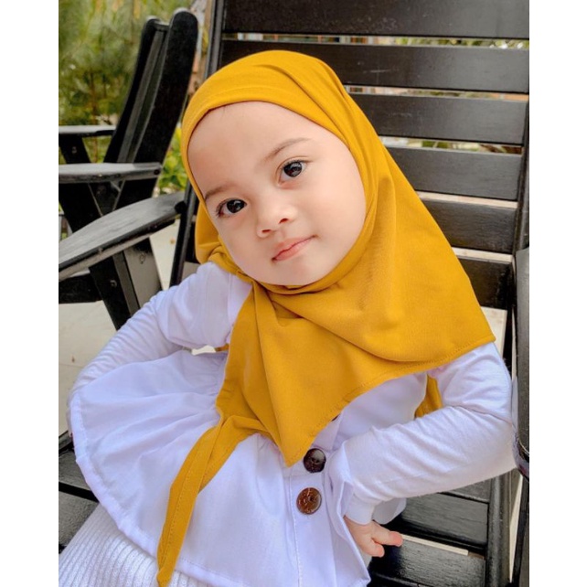 Hijab Anak Segitiga Instant 2-6thn / Jilbab nyaman murah adem kerudung kualitas PREMIUM