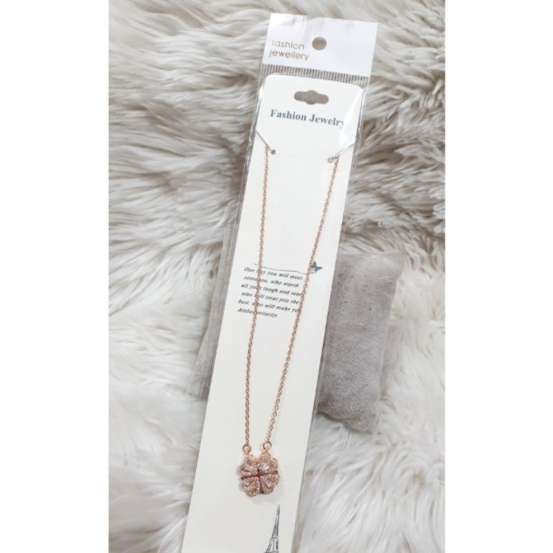 Kalung Titanium asli Rosegold Premium Quality Anti karat anti alergi Kalung Stainless steel ktn-08