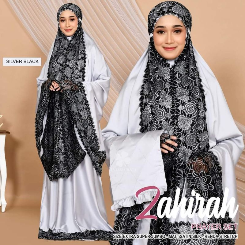 MUKENA RENDA ZAHIRAH PREMIUM EXTRA JUMBO DEWASA REMAJA ORI BY INDAH BALI