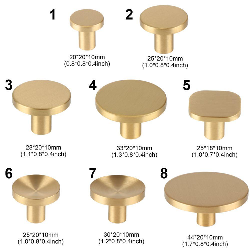 SUYO Knob Furniture Tarikan Lemari Cekung /Bulat Kuningan Gaya China Tahan Lama