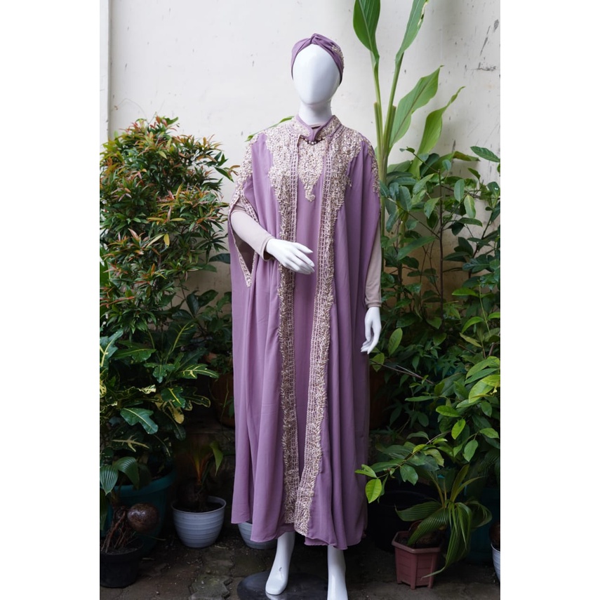 KAFTAN DRESS MUSLIM MAHERA "GRATIS" INNER dan TURBAN ORIGINAL
