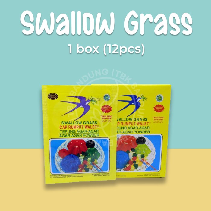 

cs01477 Swallow Grass Plain Tepung Agar-Agar 1Box Da01D100