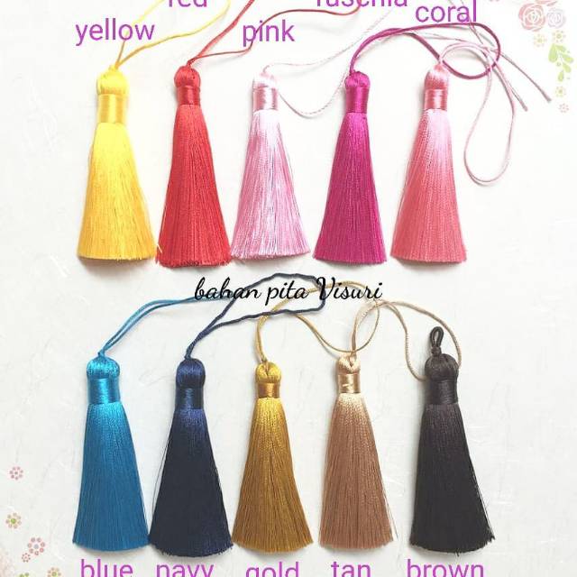 Tassle Gendut 8 cm Tasel Rumbai Benang CNY Imlek