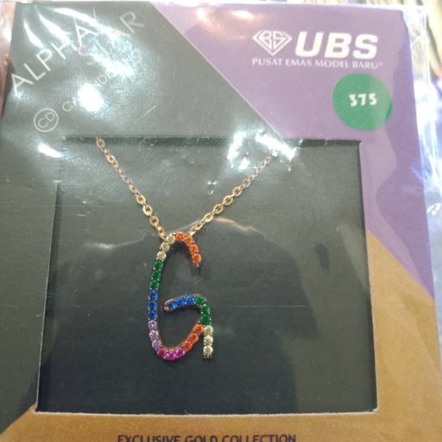 Kalung carendelano alphastar huruf G