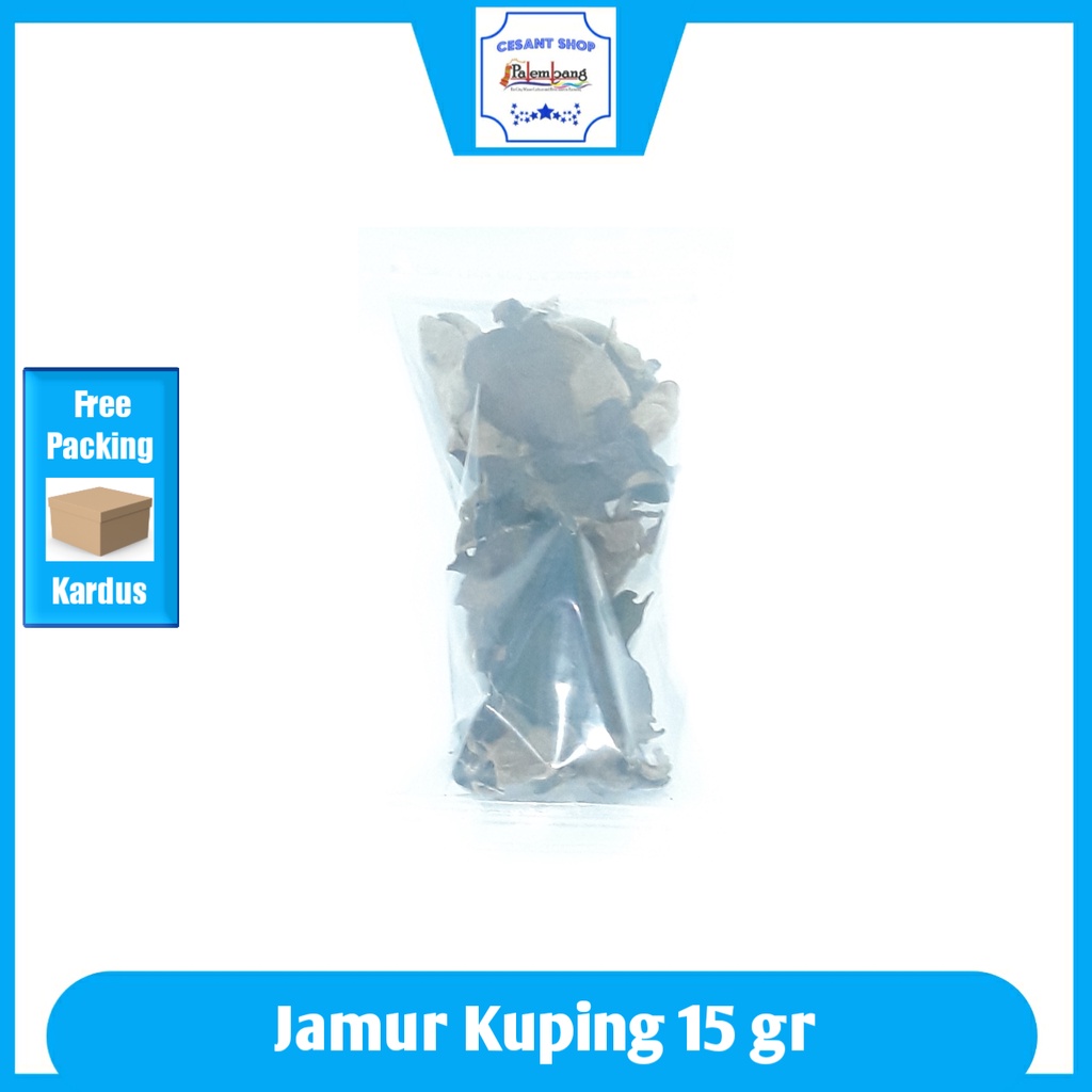 

CSP [15gr] Jamur Kuping Kering Kemasan Ekonomis 15gr